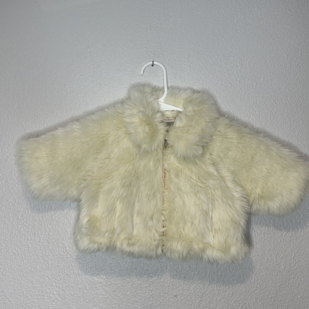 Hanna Andersson Faux Fur Over Jacket NWT 3-6 months